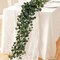 2 Packs 6FT Green Flower Garland Decor, Artificial Faux Eucalyptus Leaves